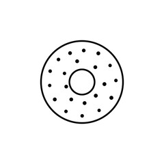 Donut, baker, sweet vector icon