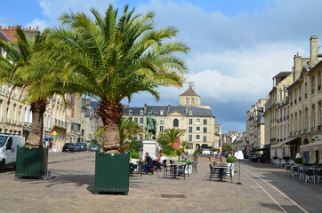 La Place Saint-Sauveur à Caen (Calvados - Normandie - France) Septembre 2020