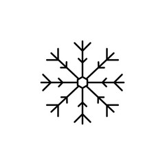Snowflake, weather, nature vector icon