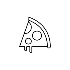 Pizza, fast, food vector icon