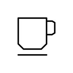 Cup, mug, tea vector icon