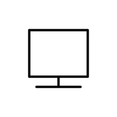Screen, desktop, monitor vector icon