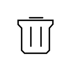 Bin, trash, can vector icon