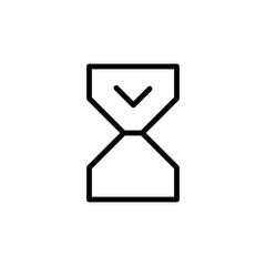 Hour, glass, clock vector icon