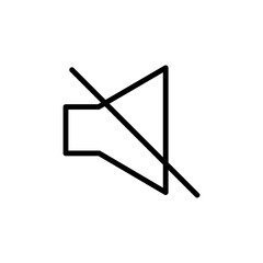 Sound, off, volume vector icon