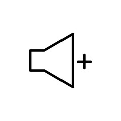 Sound, volume, audio vector icon