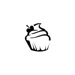 ikon cup cake, Bakery Label, Baker Logo, Pie Icon, Baking Logo.