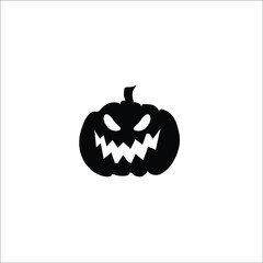 pumpkin halloween party vector solid icon