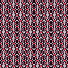 Isometric Cubes Seamless Vector Pattern - Repeating ornament for textile, wraping paper, fashion etc.