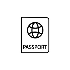 Passport document icon. Pass document .Vector illustration eps 10