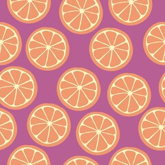orange slices background pattern