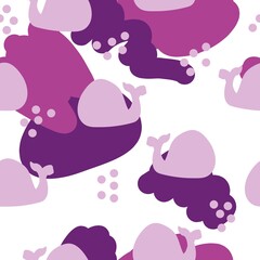 pattern set of whales