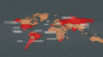 coronavirus rates worldwide, Reported Cases