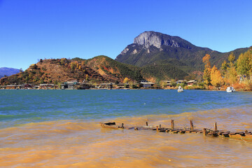 Sichuan Yanyuan Lugu Lake Mukua Lover Beach