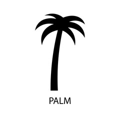 Fototapeta premium Palm sign vector icon. Vector illustration eps 10