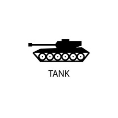 Obraz premium Tank black sign icon. Vector illustration eps 10