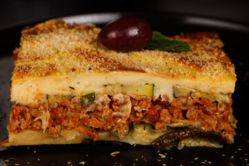 Homemade moussaka