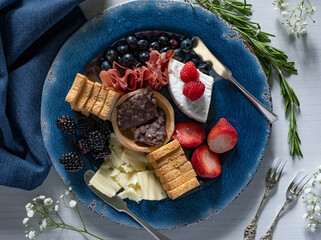 Charcuterie flat lay