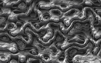 distort abstract metal