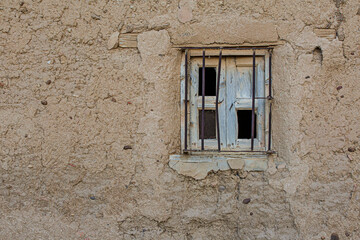 Window of old country house. Spain.