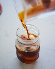 glass of iced coffee