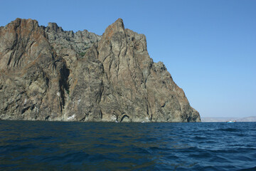 rocks and sea