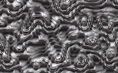 distort abstract metal