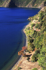 Obraz premium Yunnan Lijiang Ninglang Lugu Lake lake view
