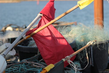 Fishing gear at Nykøbing Mors harbor. Morsø, Jutland, Denmark © Christian M. Larsen