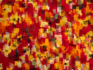 Red and yellow blocks pattern