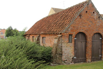 Small old house close to Thisted Church