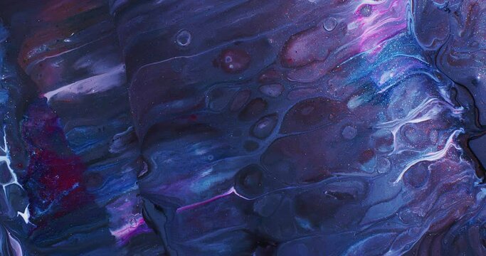 Abstract Macro Composition. Color Paint mixed in slow motion.
