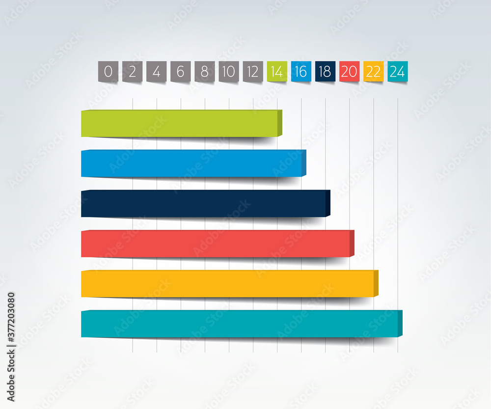 Poster chart, graph, scheme. simply color editable. infographics element. vector.