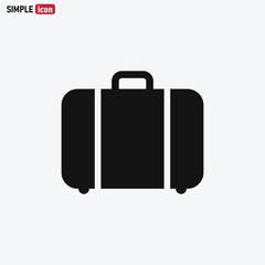 Suitcase icon vector eps 10