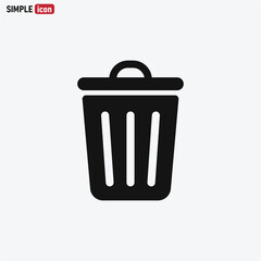 Trash can icon vector eps 10
