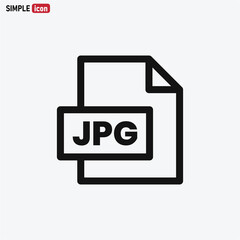 JPG file icon vector . jpg sign