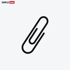 Obraz premium Paper Clip icon vector . Paperclip sign