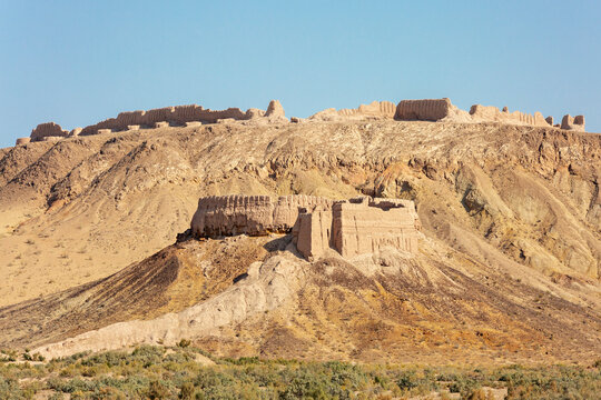 Remains of Ayaz Kala fort in Karakalpakstan, Uzbekistan