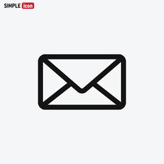 Mail icon vector . Email sign