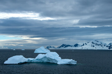 Iceberg Floating in Antarctica