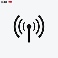 Signal icon vector . Wireless sign