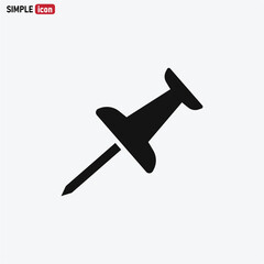 Push Pin icon vector eps 10