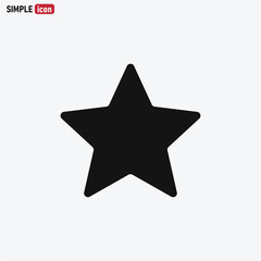 Star icon vector . Star sign