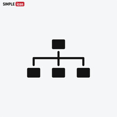 Network icon vector Networking sign