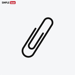 Paper clip icon vector eps 10