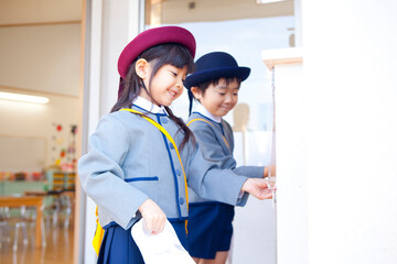 幼稚園の靴箱
