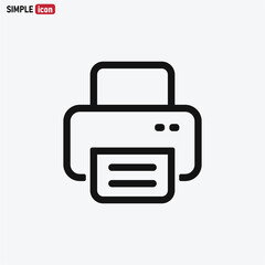 Printer icon vector . Fax sign