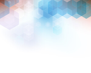 Abstract geometric background. Template brochure design. Colorful hexagon shape