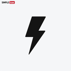 Fototapeta premium Lightning icon vector . Flash sign