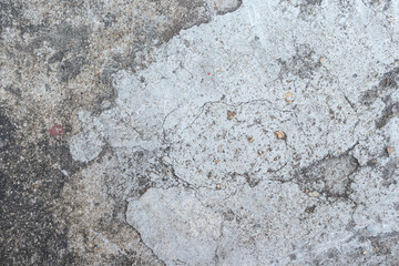 Cement floor with circular space background and texture. Old floor concrete that are cracked and scratched with copy space for text.